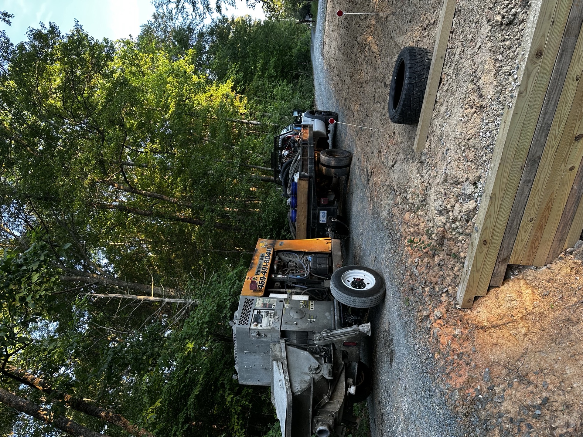 NC Cowboy line pump rig on a job site